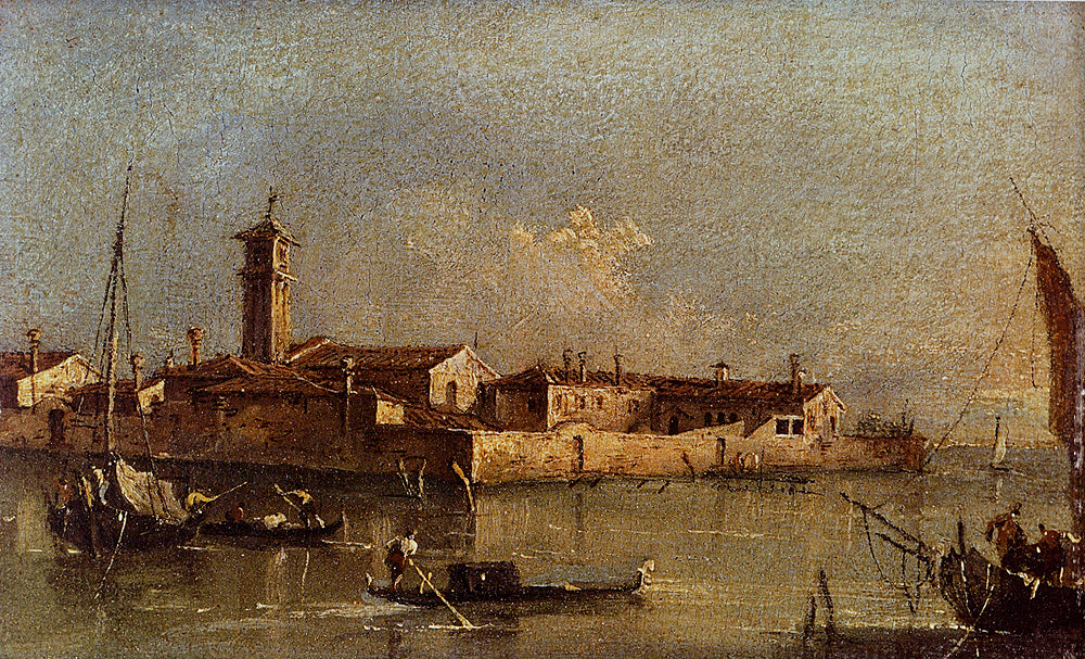 View of the Island of San Michele near Murano, Venice - Francesco Guardi