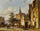 View of the Kerkplein in Alkmaar in hallway