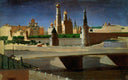 View of the Kremlin from the Zamoskvorechye District by Arkhyp Kuindzhi — hand-painted architectural oil painting reproduction on canvas