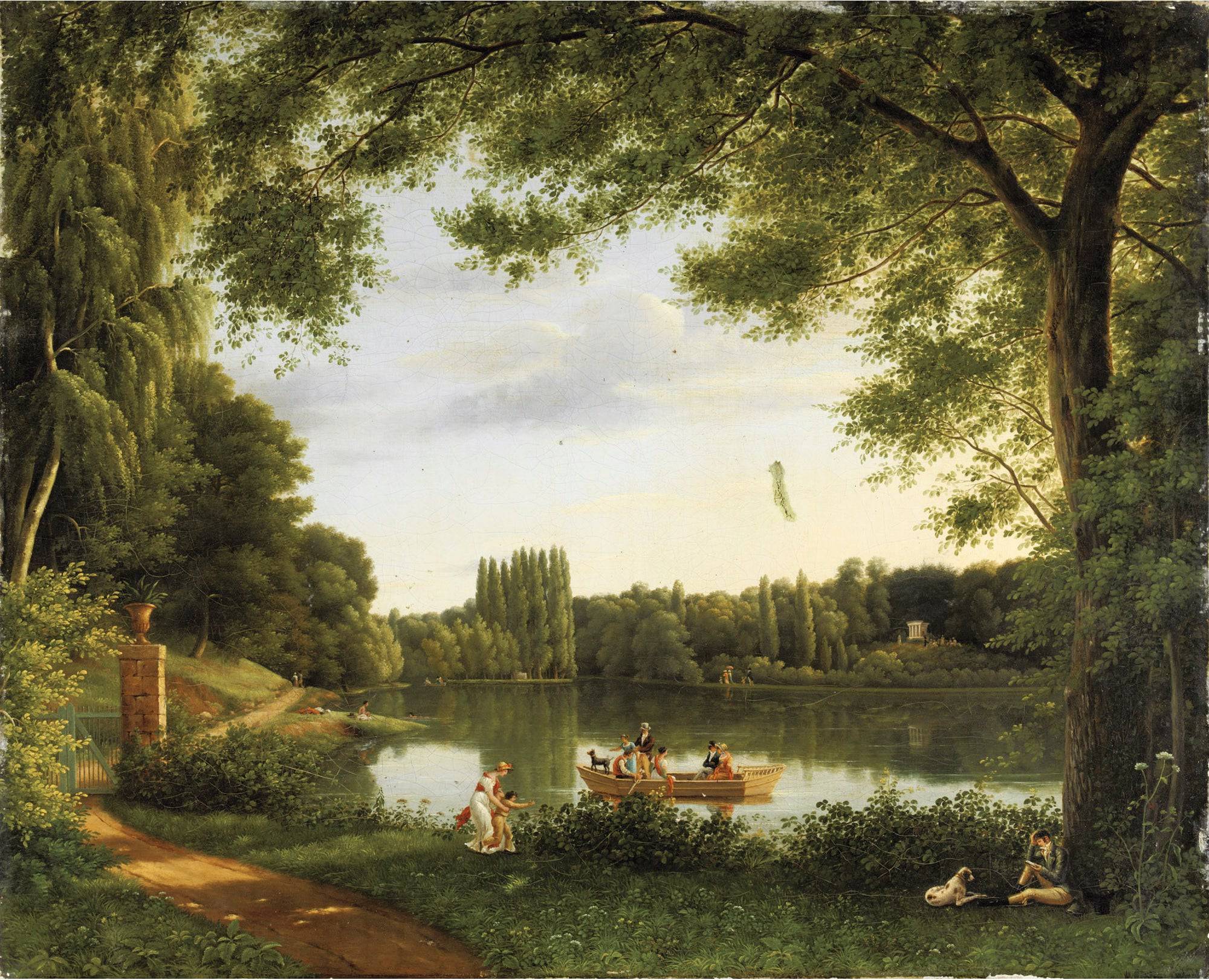 View of the Lake of Ermenonville - Jean-Joseph-Xavier Bidauld