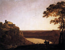 View of the Lake of Nemi by Joseph Wright — religion oil painting wall art, Romanticism