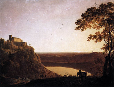 View of the Lake of Nemi in bedroom