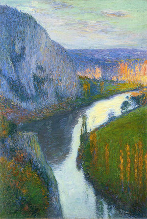 View of the Lot of Saint Cirq Lapopie - Henri Martin