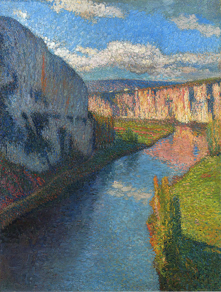 View of the Lot of Saint Cirq Lapopie - Henri Martin