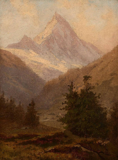 View of the Matterhorn by Ernst Meyer — oil painting reproduction