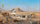 View of the Pyramids of Giza in kitchen