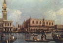 View of the St. Mark's Basin by Canaletto — hand-painted architectural oil painting reproduction on canvas