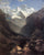 View of the Swiss Alps (Mount Small Ruhen) in entryway