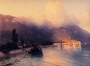 View of Yalta by Ivan Aivazovsky — ships oil painting wall art, Romanticism