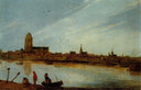 View of Zierikzee by Esaias van de Velde — hand-painted landscape oil painting reproduction on canvas