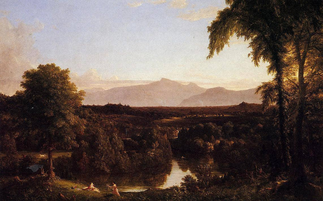 View on the Catskill, Early Autumn by Thomas Cole — hand-painted botanical oil painting reproduction on canvas