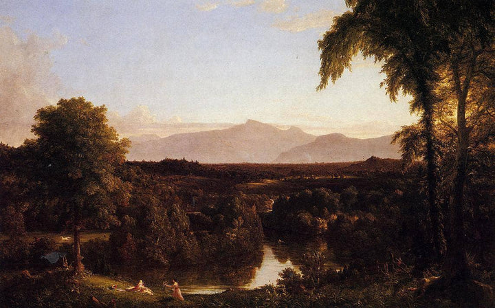 View on the Catskill, Early Autumn by Thomas Cole — hand-painted botanical oil painting reproduction on canvas