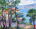 View over Grimand by Henri Manguin — hand-painted landscape oil painting reproduction on canvas