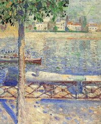 View over the Rover at St.Cloud by Edvard Munch — hand-painted landscape oil painting reproduction on canvas