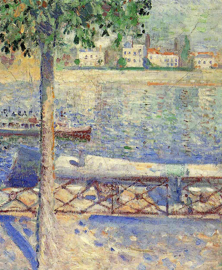 View over the Rover at St.Cloud by Edvard Munch — hand-painted landscape oil painting reproduction on canvas