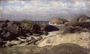 View over the Sea from Ogna, Jæren by Kitty Lange Kielland — hand-painted landscape oil painting reproduction on canvas