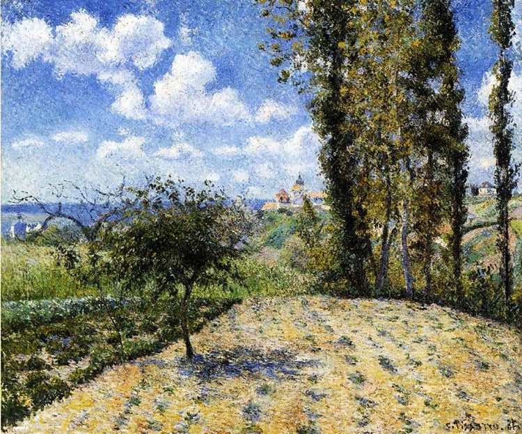 View Towards Pontoise Prison, in Spring - Camille Pissarro