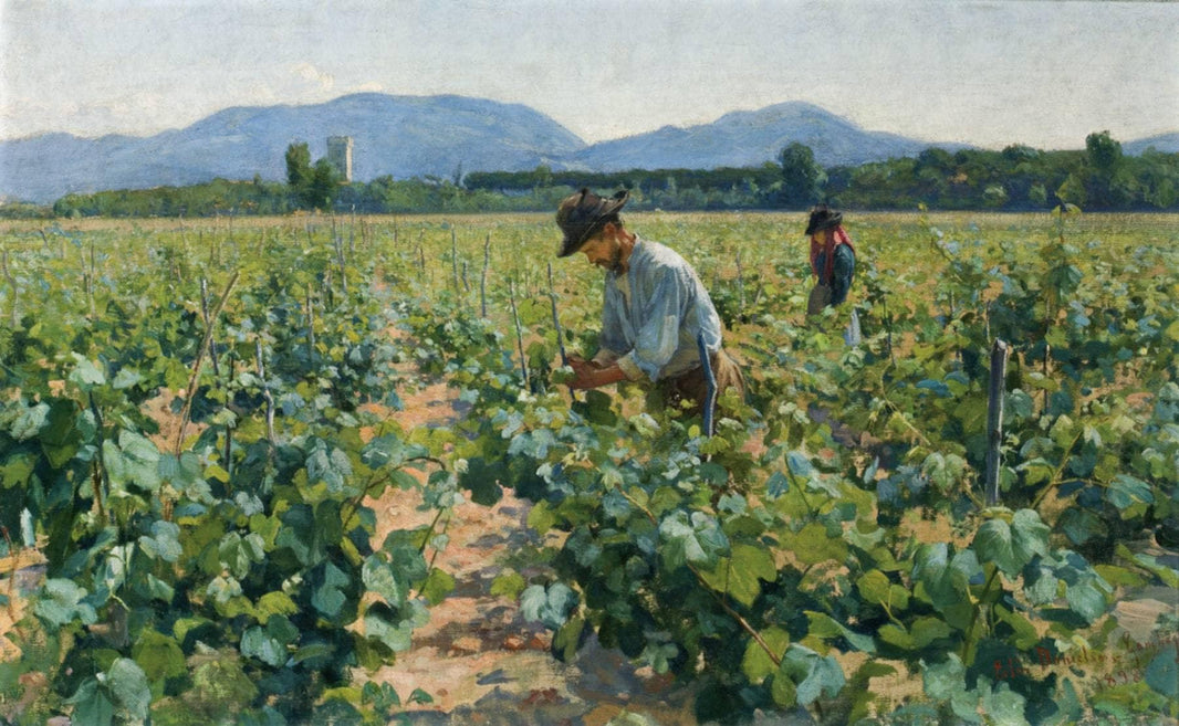 Viinitarhassa II by Elin Danielson-Gambogi — hand-painted botanical oil painting reproduction on canvas