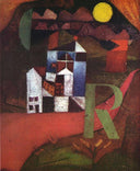 Villa R by Paul Klee — hand-painted abstract oil painting reproduction on canvas