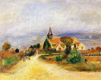 Village by the Sea by Pierre-Auguste Renoir — hand-painted landscape oil painting reproduction on canvas