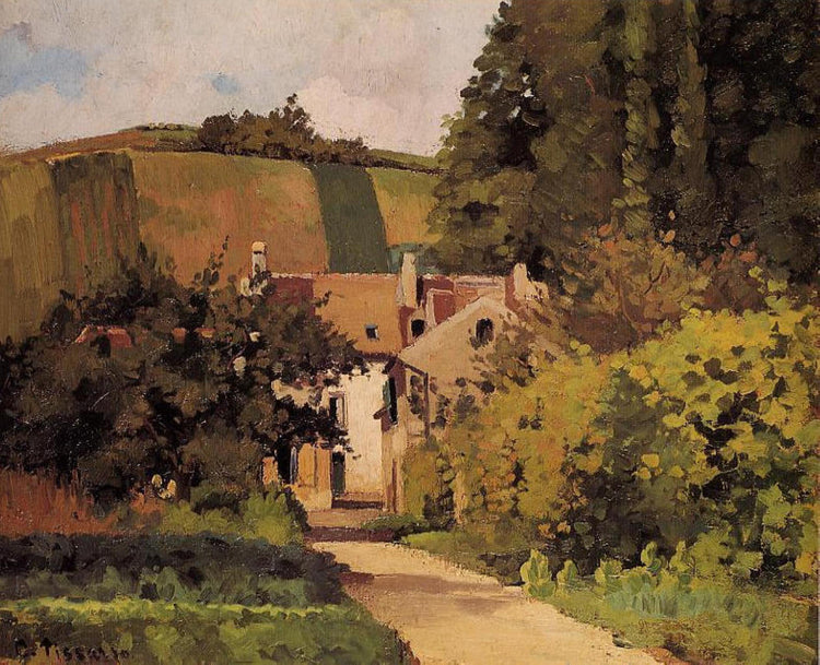 Village Church - Camille Pissarro