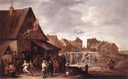 Village Feast by David Teniers the Younger — urban oil painting wall art, Baroque