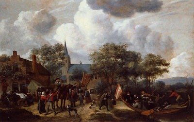 Village Festival with the Ship of Saint Rijn Uijt in entryway