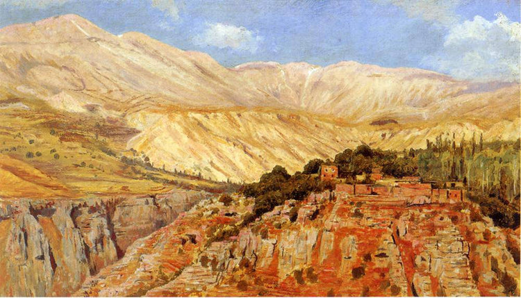 Village in Atlas Mountains, Morocco - Edwin Lord Weeks