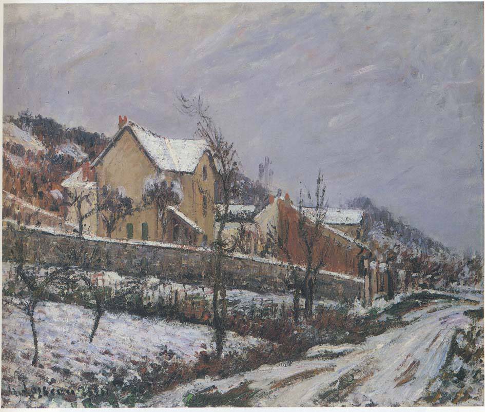 Village in Snow - Gustave Loiseau