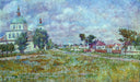 Village Mikhailovskaya by Ilya Mashkov — hand-painted architectural oil painting reproduction on canvas