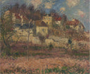 Village on the hill by Gustave Loiseau — hand-painted architectural oil painting reproduction on canvas