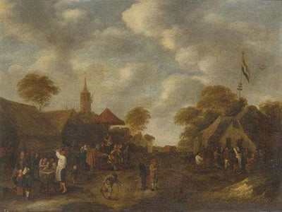 Village Party by Klaes Molenaer — oil painting reproduction