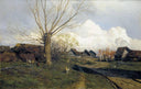 Village Savvinskaya near Zvenigorod by Isaac Levitan — hand-painted botanical oil painting reproduction on canvas