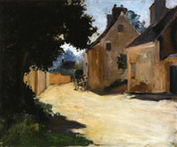 Village Street, Louveciennes by Pierre-Auguste Renoir — hand-painted landscape oil painting reproduction on canvas