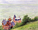 Villas at Trouville by Gustave Caillebotte — hand-painted landscape oil painting reproduction on canvas