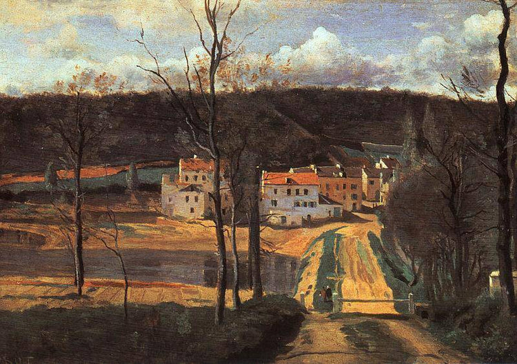 Ville d'Avray the Pond and the Cabassud House - Camille Corot