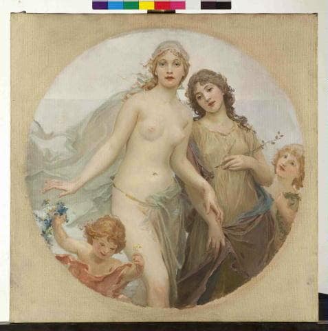 Víly by Maximilian Pirner — hand-painted cultural oil painting reproduction on canvas