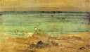 Violet and Blue: The Little Bathers by James McNeill Whistler — hand-painted landscape oil painting reproduction on canvas