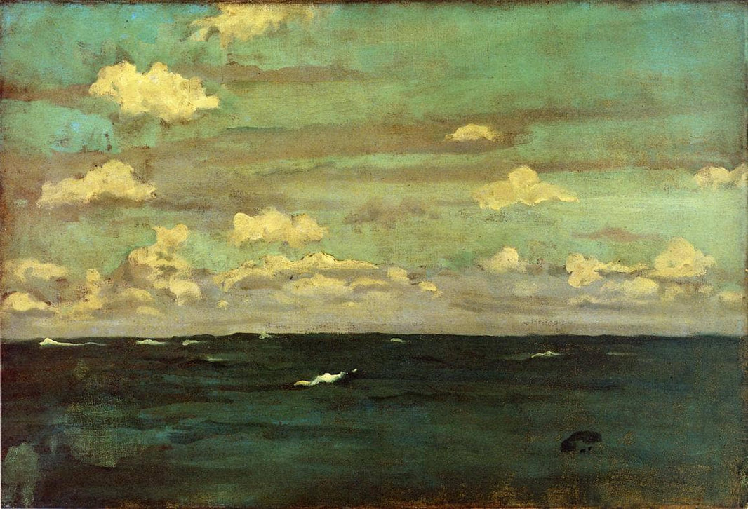 Violet and Silver - The Deep Sea by James McNeill Whistler — hand-painted landscape oil painting reproduction on canvas