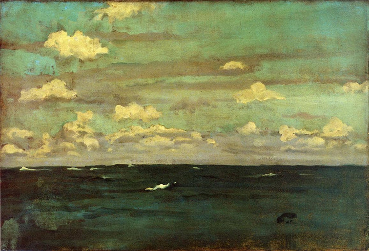 Violet and Silver - The Deep Sea by James McNeill Whistler — hand-painted landscape oil painting reproduction on canvas