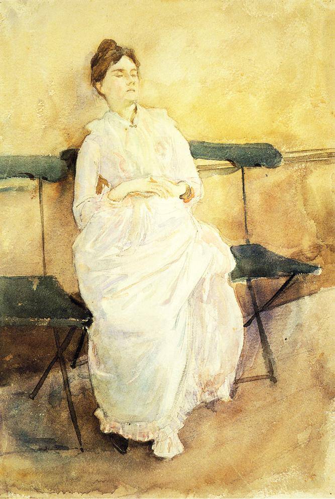 Violet Sargent by John Singer Sargent, hand-painted portrait oil painting reproduction on canvas