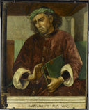Virgil by Justus van Gent — male oil painting wall art, Northern Renaissance