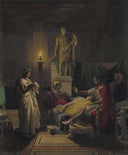 Virgil Reading from the Aeneid by Jean Auguste Dominique Ingres — hand-painted cultural oil painting reproduction on canvas