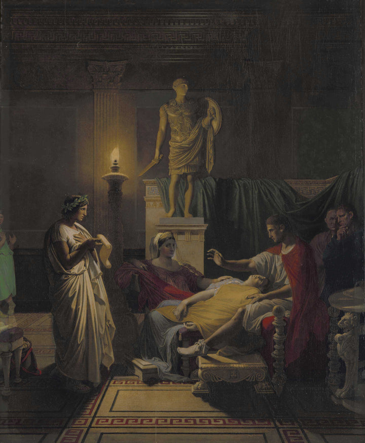 Virgil Reading from the Aeneid by Jean Auguste Dominique Ingres — hand-painted cultural oil painting reproduction on canvas