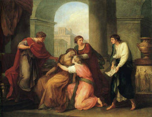 Virgil Reading the Aeneid to Augustus and Octavia - Angelica Kauffman