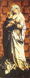 Virgin and Child by Robert Campin, religion oil painting wall art, Northern Renaissance