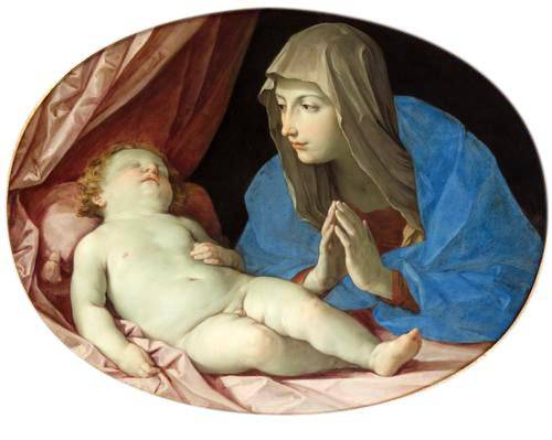 Virgin and Child adoring - Guido Reni