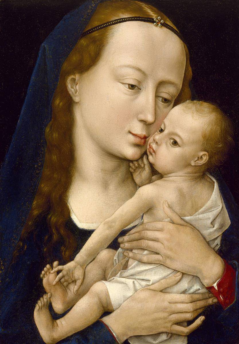 Virgin and Child by Rogier van der Weyden — hand-painted cultural oil painting reproduction on canvas