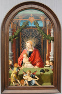 Virgin and Child with Angels by Lucas van Leyden — hand-painted cultural oil painting reproduction on canvas