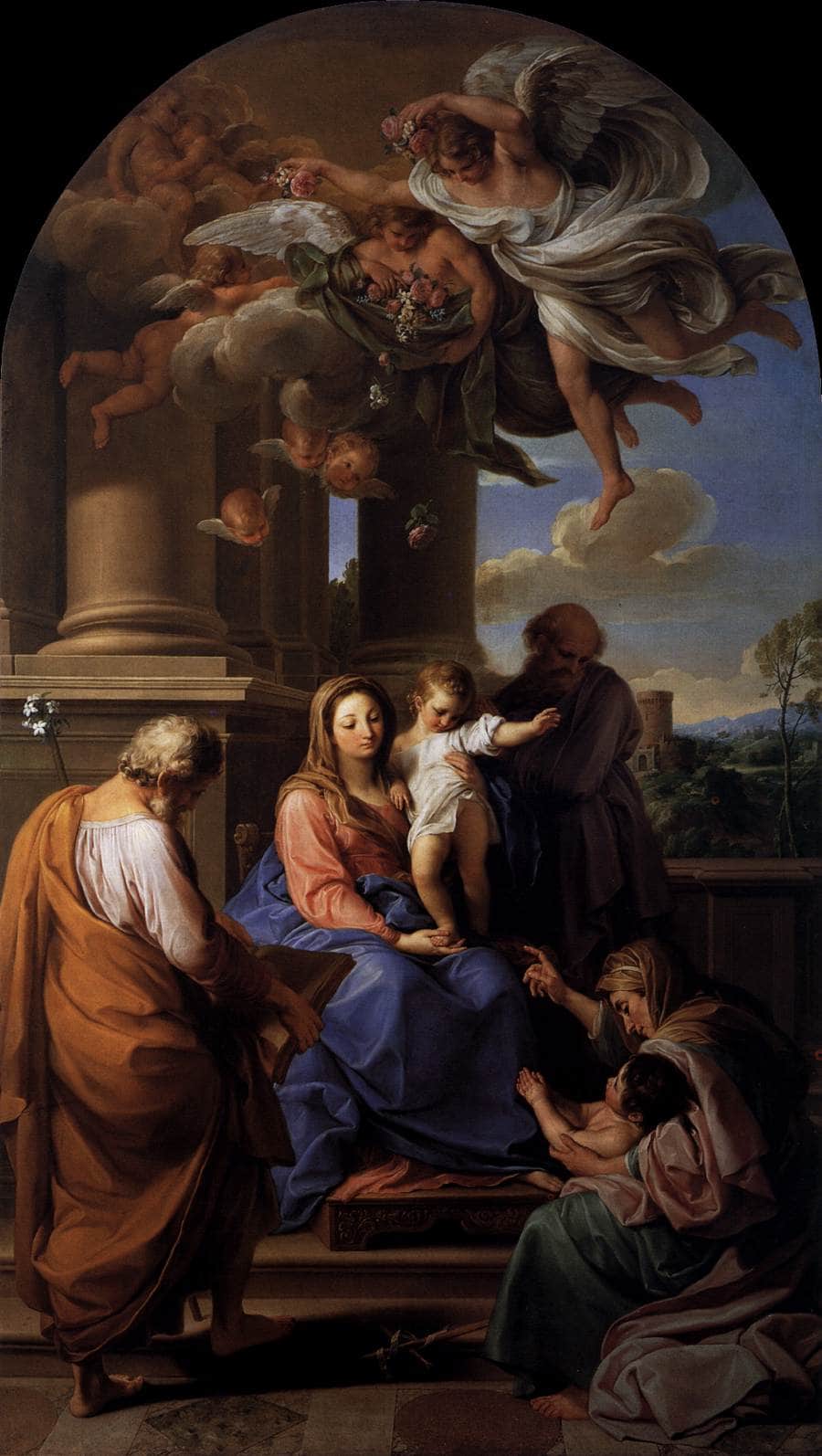 Virgin and Child with Saints - Pompeo Batoni